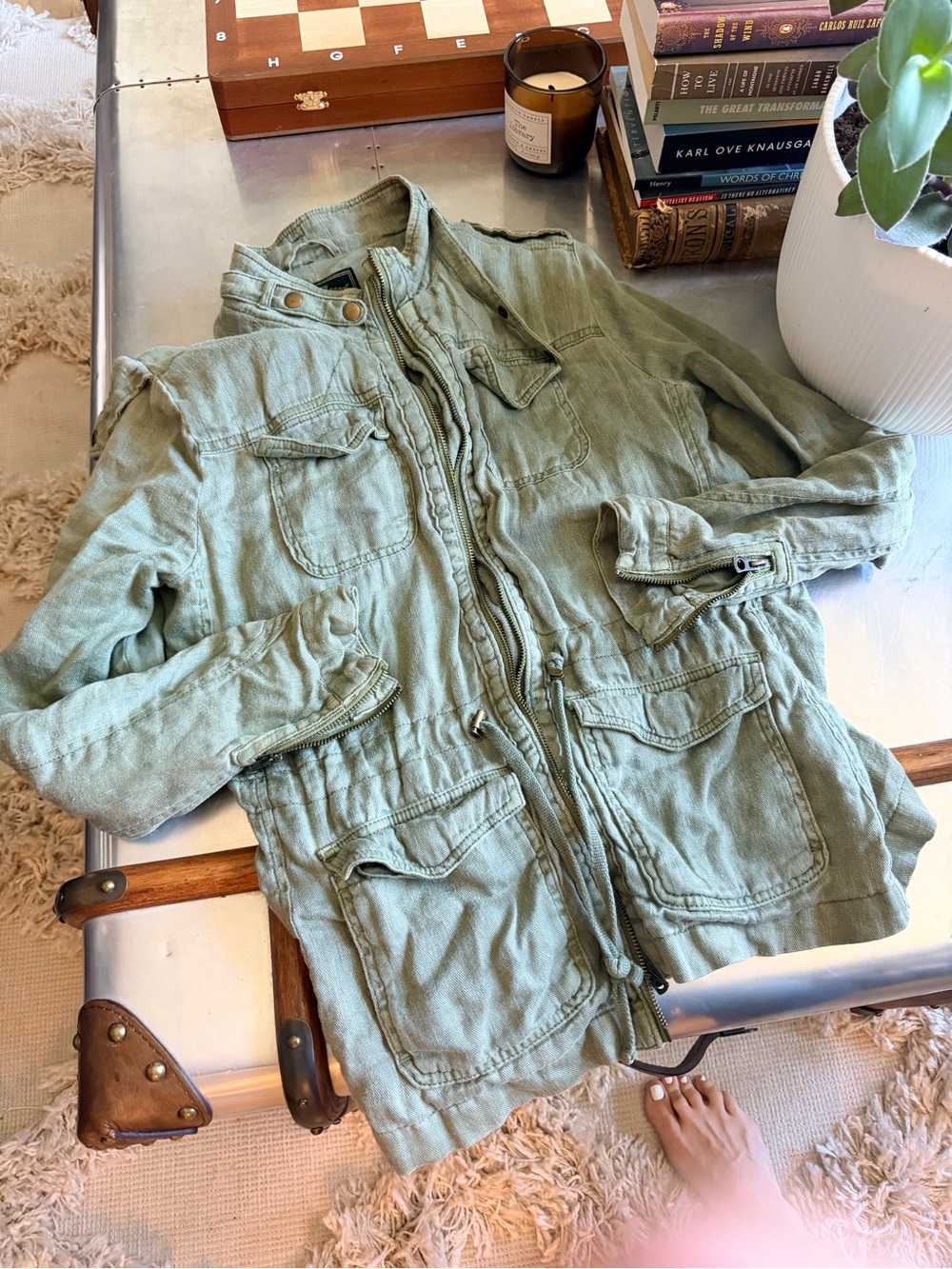Lucky Brand Olive Green Utility Jacket